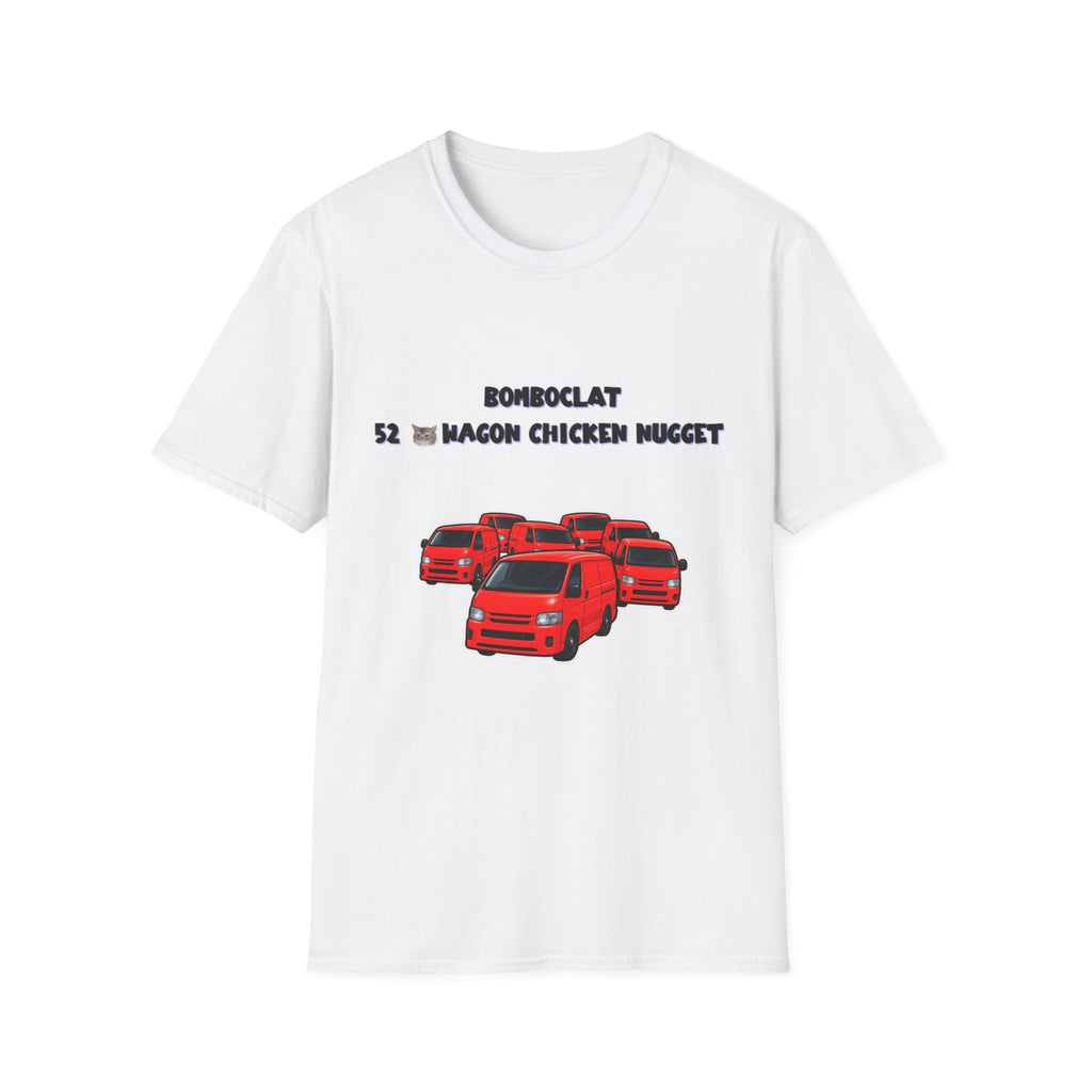 Red Truck Graphic T-Shirt — 'BomboClat 52 Wagon Chicken Nugget' Retro Car Design