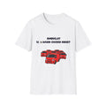 Red Truck Graphic T-Shirt — 'BomboClat 52 Wagon Chicken Nugget' Retro Car Design