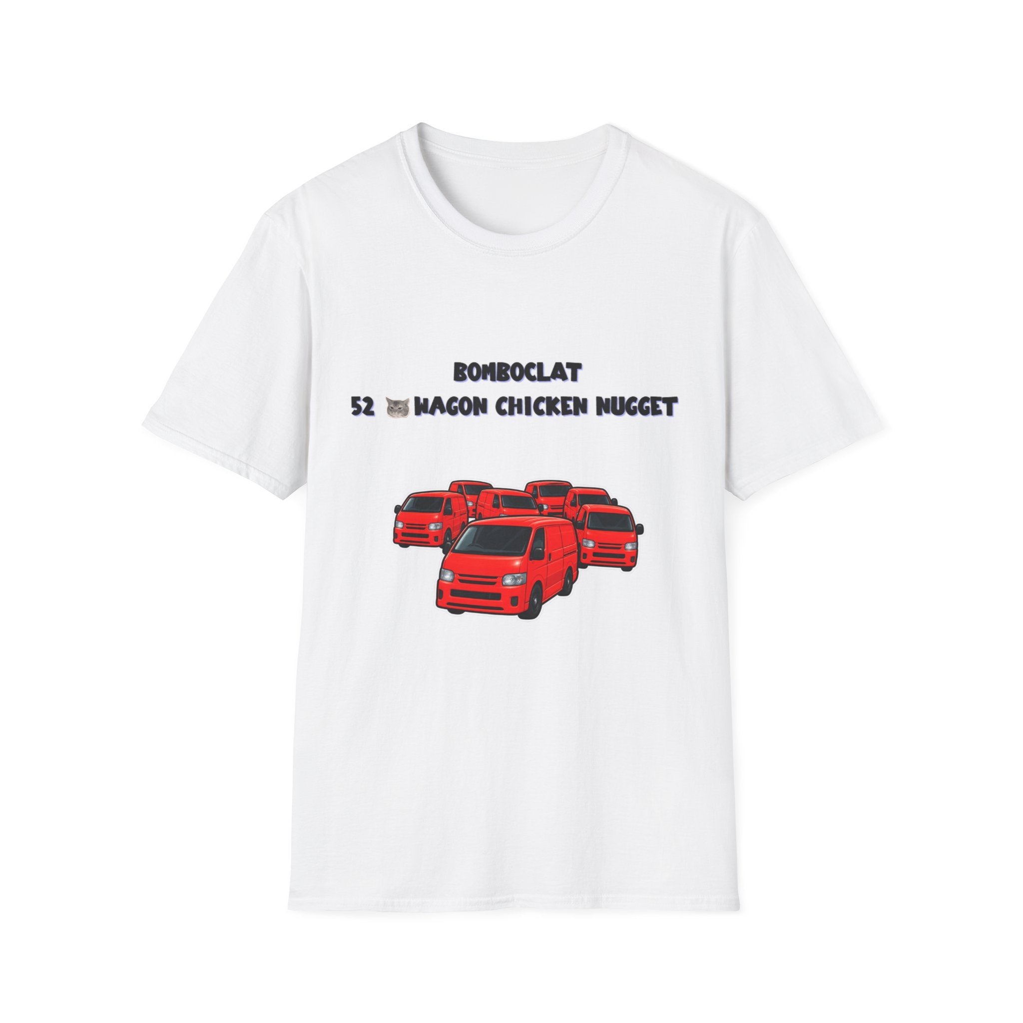 Red Truck Graphic T-Shirt — 'BomboClat 52 Wagon Chicken Nugget' Retro Car Design